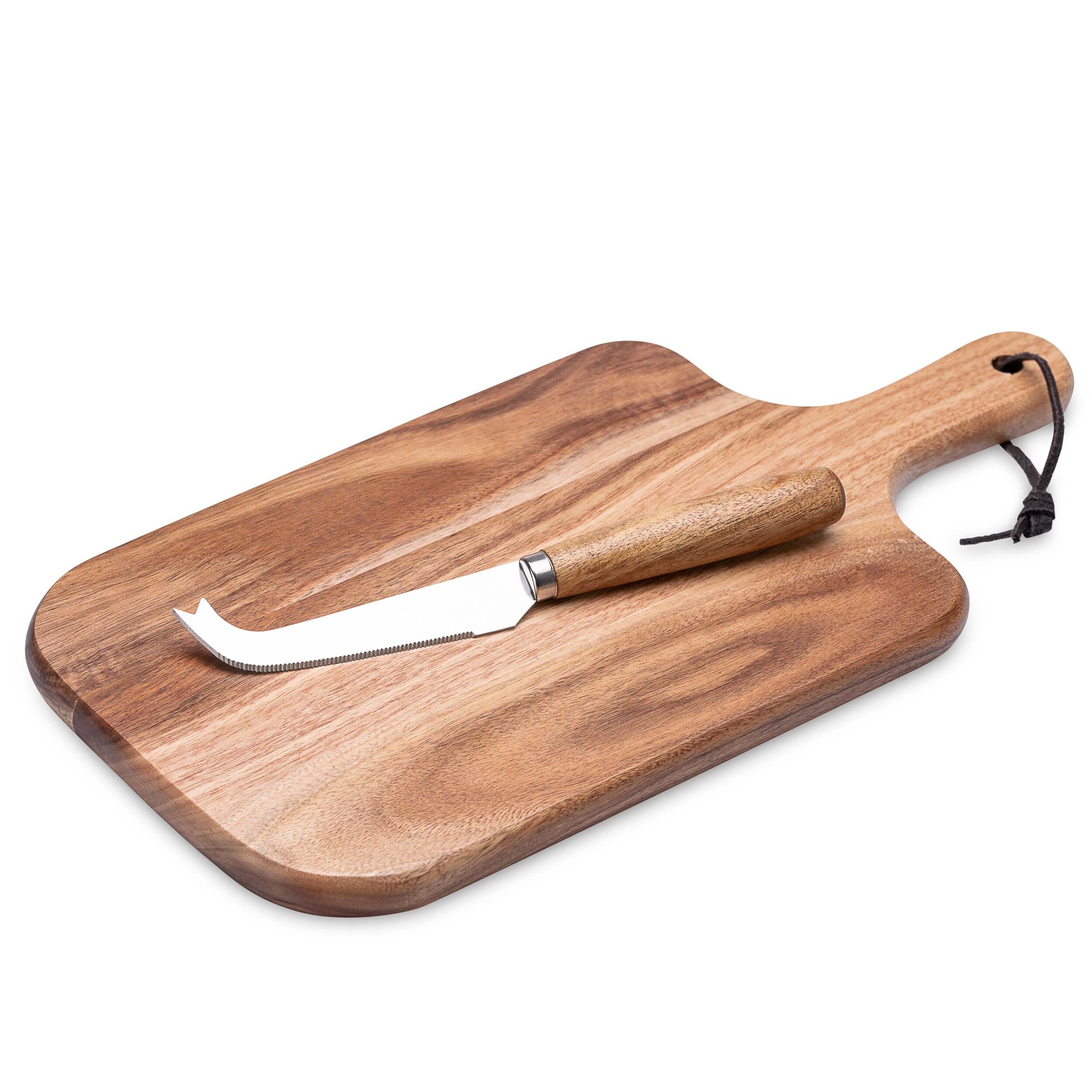 Nôž na syr s drevenou doskou 