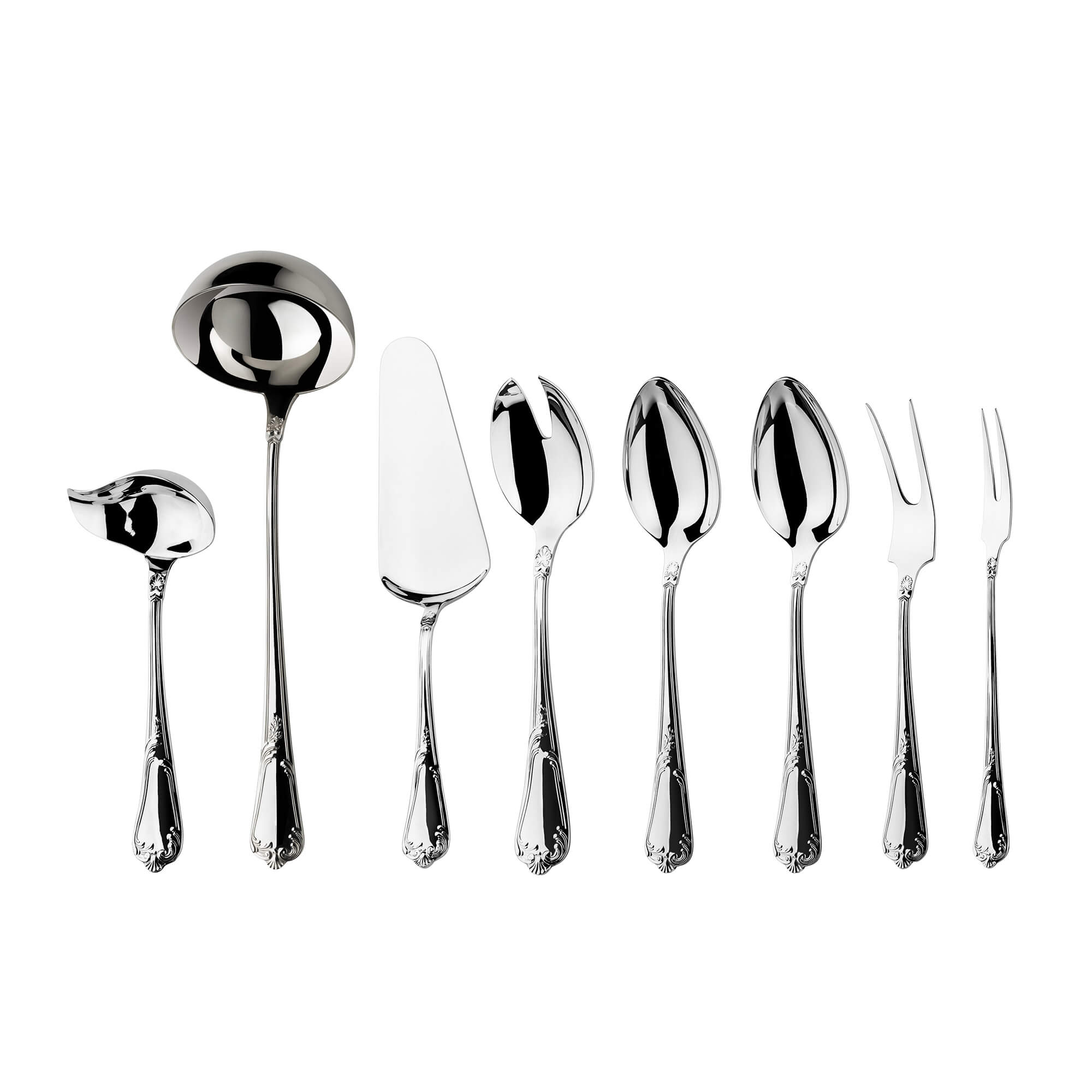 Strieborný príbor Barock - 8 dielna súprava