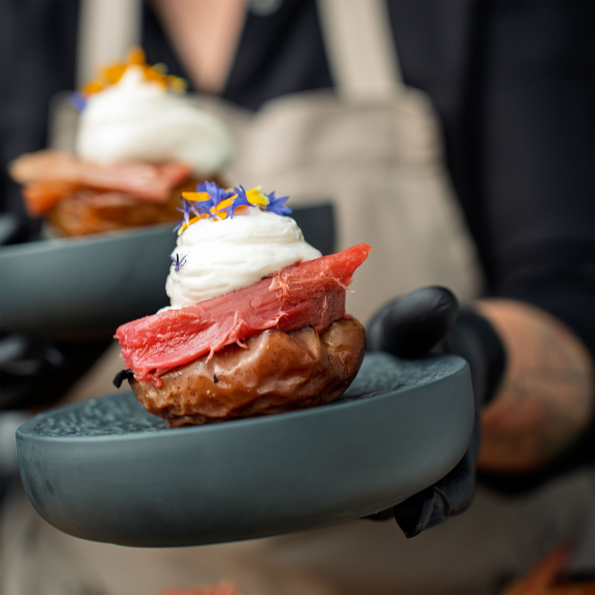 Servírovací podnos NORI HOME Schwarz, čierny, 16 cm 